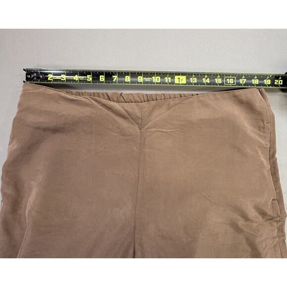 J. Jill Modal Wide Leg Cropped Pants Women’s XL Brown Blend Office Casual - Picture 5 of 11